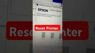 The ink pad needs service contact Epson  E11 e11 error Epson shortsfeed shortsvideo [upl. by Nevaeh]