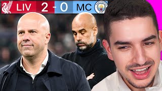 MAN CITY LOST THE LEAGUE Liverpool 20 City Reaction [upl. by Acinor]