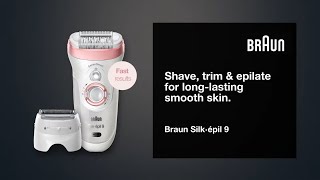 Braun Silk Epil 9  720 Epilator  Worlds 1st Smart Epilator  Braun India [upl. by Alliuqa]