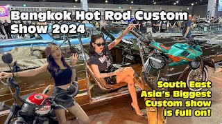 Cars and motorbikes that are going to amaze you at Bangkok Hot Rod Custom Show 2024 [upl. by Philbo808]