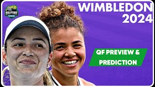 🎾Paolini vs Vekic ● Wimbledon 2024 Quarter Final ● Tennis Preview and Prediction [upl. by Aysan]