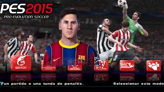 PES 2015 en PS2 Gameplay  Link ISO [upl. by Mihcaoj]