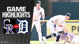 Rockies vs Tigers Game Highlights 91224  MLB Highlights [upl. by Aimehs]