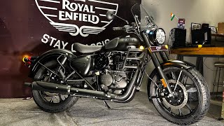 Royal Enfield New Classic 350cc 2024 Model Stealth Black Complete Review  10 New Updates Price [upl. by Dukey68]