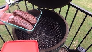 Grilled Steaks on the Big Green Egg [upl. by Shaddock]