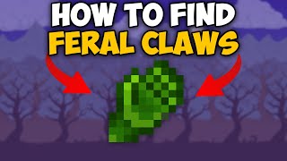 Terraria How To Get Feral Claws  Terraria Feral Claws Seed 1449 [upl. by Aisenat107]