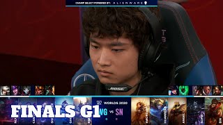 DWG vs SN  Game 1  Grand Finals S10 LoL Worlds 2020 PlayOffs  DAMWON Gaming vs Suning G1 full [upl. by Atokad]