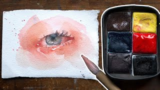 Trying handmade watercolors from India Blue Pine Arts [upl. by Nido]