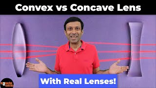 Concave and Convex Lens Experiment [upl. by Bresee32]