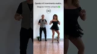 COME MUOVERE IL BACINO  Bachata Tutorial shorts [upl. by Kristine]