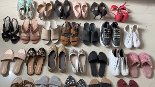 My footwear collection Myntra footwear Amazon footwearfootwear haul  heels haul flats haul [upl. by Ellehcal]