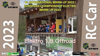 EFRA Europameisterschaft Elektro 18 Warm Up  gezeitetes Training [upl. by Hjerpe]