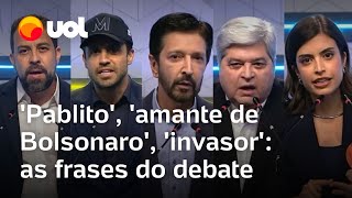 Amante de Bolsonaro Pablito invasor Veja principais frases do 4º debate para eleições em SP [upl. by Dugas]