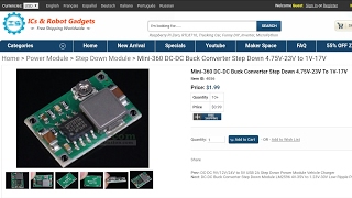 Mini360 DCDC Buck Converter from ICStationcom [upl. by Boswell341]