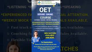 For OET Coaching Join Us Today oet oetmaterial oetnurses oetnursing oettraining oetexam [upl. by Vernice35]