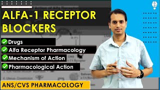 Alfa Receptor Blockers Pharmacology  Sympatholytic Pharmacology  Antihypertensive Drugs [upl. by Knute]