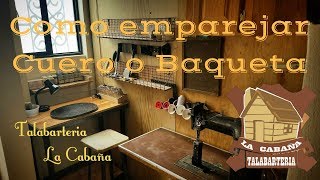 Tutorial de Talabarteria 01  Como emparejar y cortar una vaqueta [upl. by Hearsh]