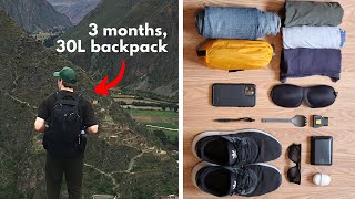 Minimalist Packing For 3 Months In Europe  How To Pack Lighter [upl. by Aicilic]