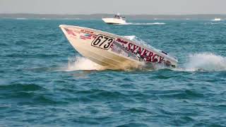 Team Synergy race boat on Lake St Clair [upl. by Einnok]