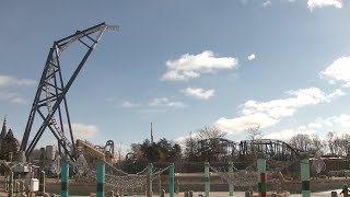 MAXX FORCE Construction Update 2819  Six Flags Great America [upl. by Enelrihs]