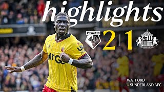 BIG WIN 🤩  Watford 21 Sunderland  Short Highlights 🎞️ [upl. by Avehstab816]