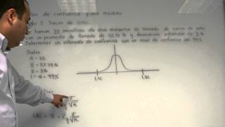 Determinar intervalos de confianza para medias ejemplo de llenado de sacos de zinc [upl. by Fortier]