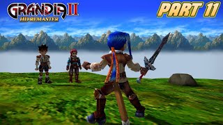 Grandia II HD Remaster Hard Mode Garlan Village Ryudos and Melfices Past Grail Mountain Road 11 [upl. by Greenwell]