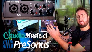 Interfaz de Audio PreSonus Audiobox USB 96 Review y Prueba  StudioMusiccl [upl. by Hsirrehc]