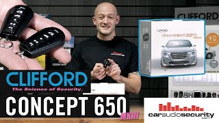 Protect your car with this Clifford alarm Concept 650 MKIII Thatcham CAT1  Car Audio amp Security [upl. by Dnomzed143]