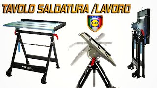 TAVOLO SALDATURA PIEGHEVOLE LIDL PARKSIDE IN OFFERTA A 69 EURO [upl. by Ellesij]