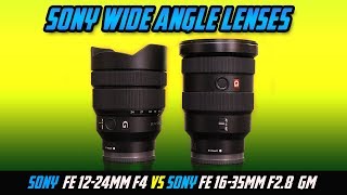 Sony FE 1635 28 G Master vs Sony 1224 F4 G Wide Angle Zoom Comparison [upl. by Assyl336]