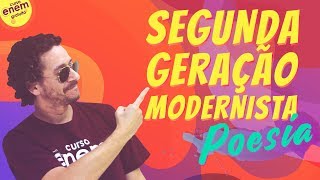 SEGUNDA GERAÇÃO MODERNISTA POESIA  Resumo de Literatura para o Enem [upl. by Eycats703]