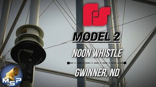 Federal Signal Model 2240 Daily Siren Test  Noon Whistle amp 6PM Ambience  Gwinner ND [upl. by Nhguavoj]