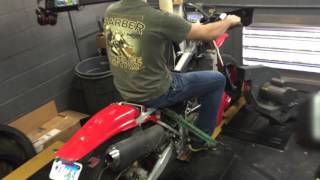 XR650R Dyno With 40mm Lectron [upl. by Dias]