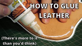 Leather Lessons  glue tutorial [upl. by Hezekiah]