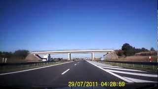 Trasa  KatowiceWrocław Autostrada A4  ok185km  Timelapse  Highway  Autobahn  28082012 [upl. by Fogg]