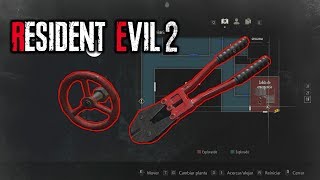 Ubicacion de las pinzas de corte y la valvulaManivela  Resident Evil 2 Remake [upl. by Lomax194]