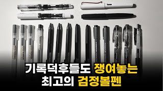 볼펜추천만년필추천최고의 검정펜은 이겁니다기록덕후들이 떨어지면 불안해하는 검정펜 리뷰 [upl. by Leitao]