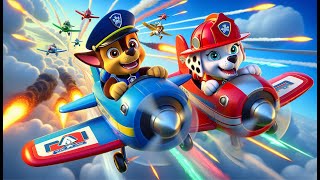 Paw Patrol Ultimate Rescue  CHASE x MARSHALL Battles IN THE SKY  Very Funny Story  Rainbow 3 [upl. by Cristi]