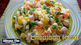 Receta de ENSALADA RUSA al vapor en la Vaporera eléctrica  recetas caseras [upl. by Aelber]