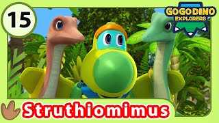 GOGODINO Season 3  EP15 The Sensitive Struthiomimus  Dinosaur  Cartoon  Kids Animation [upl. by Meador]