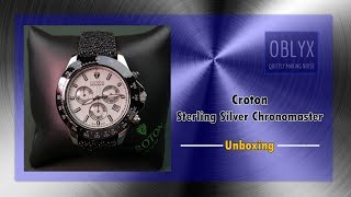 Croton Sterling Silver Chronomaster Unboxing [upl. by Murage]