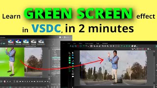 VSDC green screen tutorial  green screen chroma key on VSDC free video editor [upl. by Enirehtacyram811]