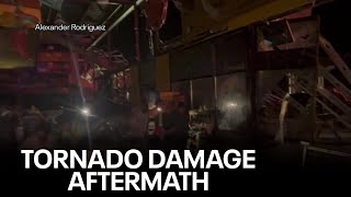 Valley View tornado tears apart gas station [upl. by Naujej]