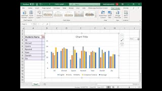 How to Calculate an Average and create graph in MS Excel  Create different charts in MS Excel [upl. by Otila]