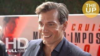 Henry Cavill interview Mission Impossible Fallout premiere in London and Paris [upl. by Meekahs]