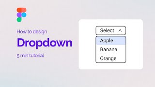 Dropdown menu in Figma [upl. by Halden]