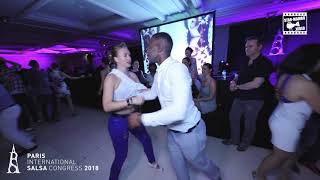 Leon Rose amp Alex  social dancing  PARIS INTL SALSA CONGRESS 2018 [upl. by Yojal]