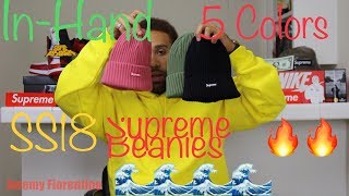 Unboxing Supreme SS18 Overdyed Ribbed beanies ReviewLegit Check [upl. by Attenaej]