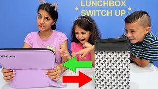 LUNCHBOX SWITCH UP CHALLENGE HZHtube Kids Fun [upl. by Ynffit879]